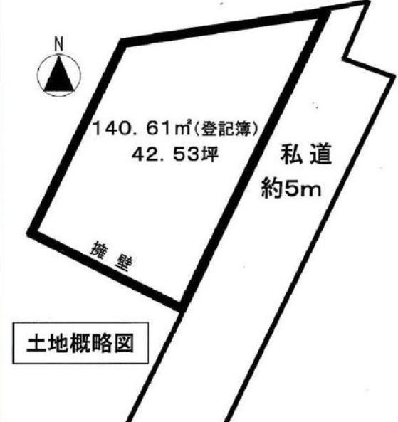 間取図/区画図:価格：700万円　土地面積：140.61平米