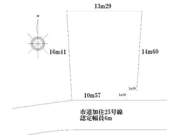 間取図/区画図:価格:2,480万円 土地面積:198.96平米
建築条件無し売地