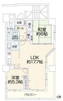 間取図/区画図:価格：2,699万円、2LDK　専有面積：65.88平米、バルコニー：15平米
