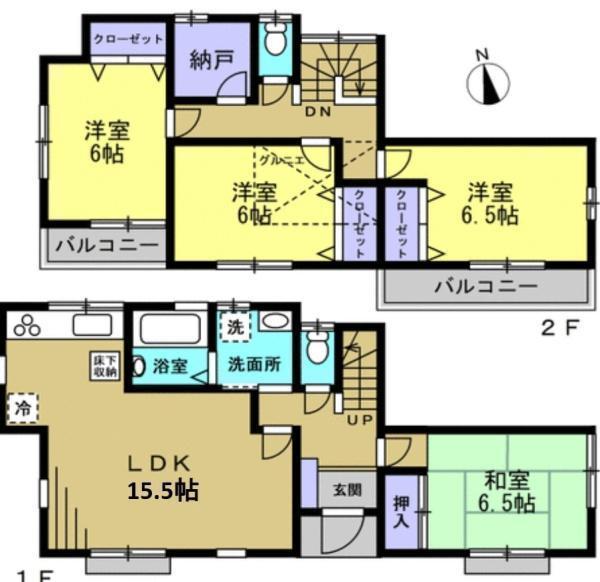 間取図/区画図:価格:2,399万円、4LDK 土地面積:150.45平米、建物面積:98.01平米