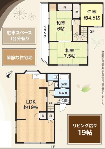 間取図/区画図:オーナーチェンジ物件でございます！