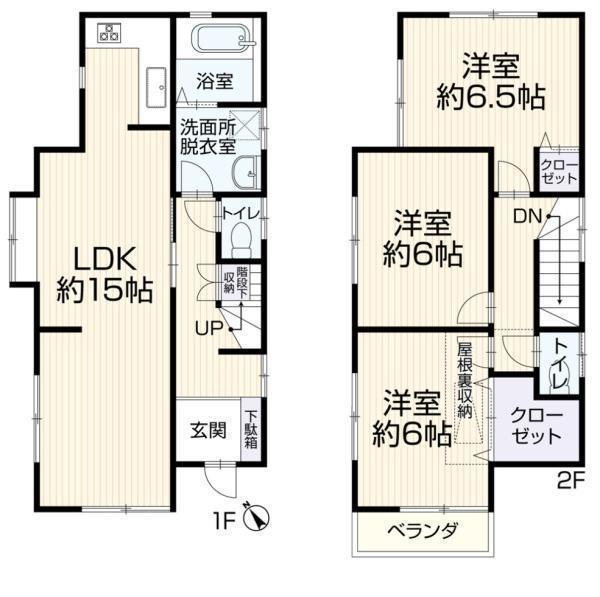 間取図/区画図:価格:2,799万円、3LDK、土地面積:101.96平米、建物面積:81.0平米