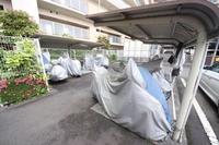 浴室:バイク置き場