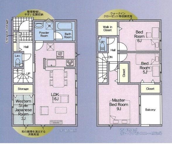 間取図/区画図:価格:3,280万円、4LDK、土地面積:125.06平米、建物面積95.58平米