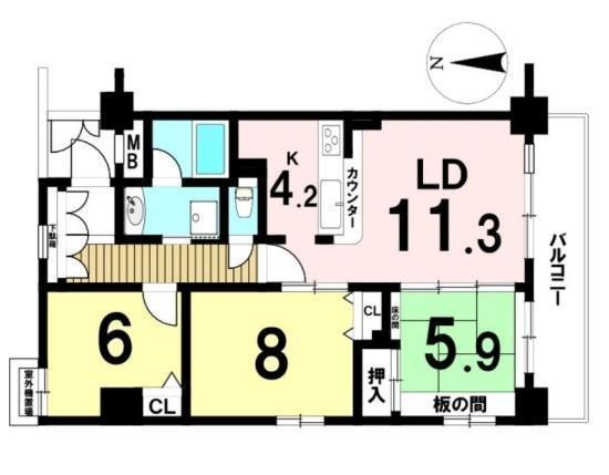 間取図/区画図:価格:2,999万円、3LDK 専有面積:78.12平米、バルコニー:10.08平米