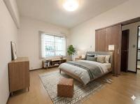 その他:陽だまりが、わが家の特等席！光と風を取り込む 大きな窓のある洋室！照明器具新規交換いたします！
※家具はCGを用いたホームステージングによるものです。