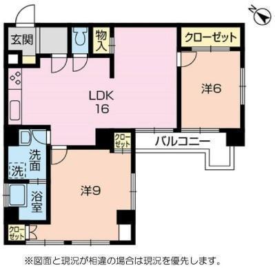 間取図/区画図:価格:1,880万円、2LDK 専有面積:66.97平米、バルコニー:4平米