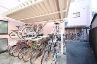 その他:屋根付きの自転車置き場。雨や雪から守ってくれ、雨に濡れることなく自転車の利用が可能です。