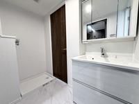 洗面室:室内洗濯機置場